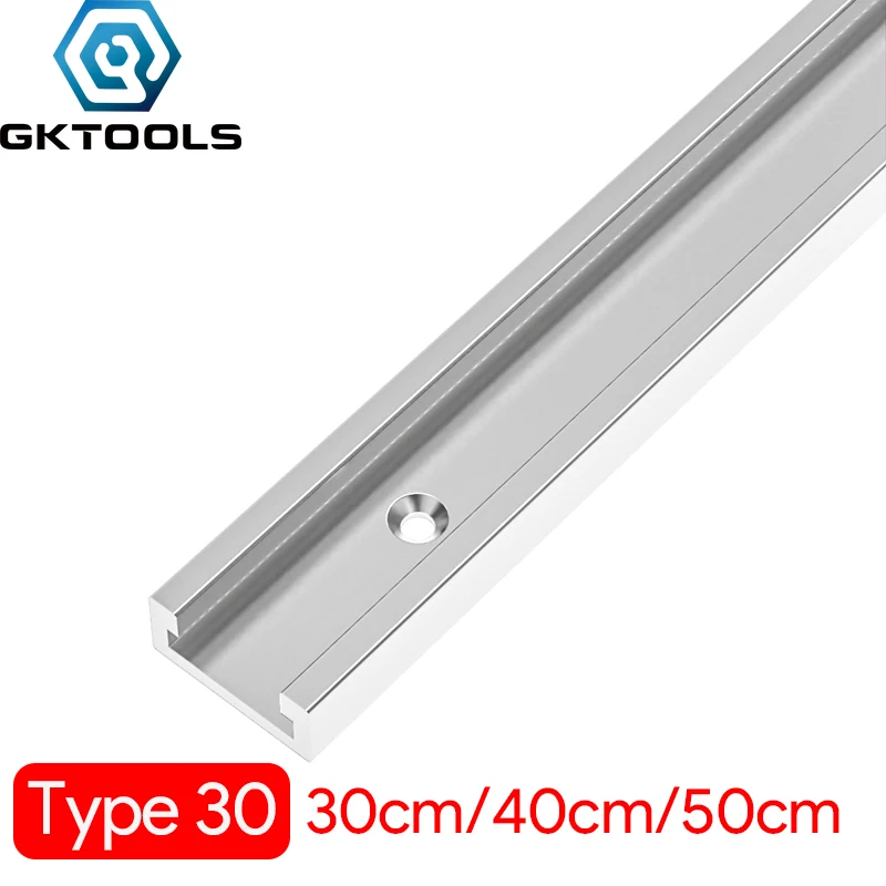 100-500Mm Lavorazione Del Legno In Lega Di Alluminio T-Track T-Slot Mitra Gauge Track Per Utensili E Accessori Per La Lavorazione Del Legno Tipo 30 Ro