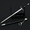 22cm The Witchers Enhanced Edition White Wolf Steel Long Sword Butcher of Blaviken Exotic Beast Game Metal Sword Weapon Gift Toy 1