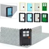 City Friends Wall Figures Bricks DIY Construction MOC Building Blocks Thick 1x2 1x3 1x4 L Dots Compatible Leduo 98283 15533 6