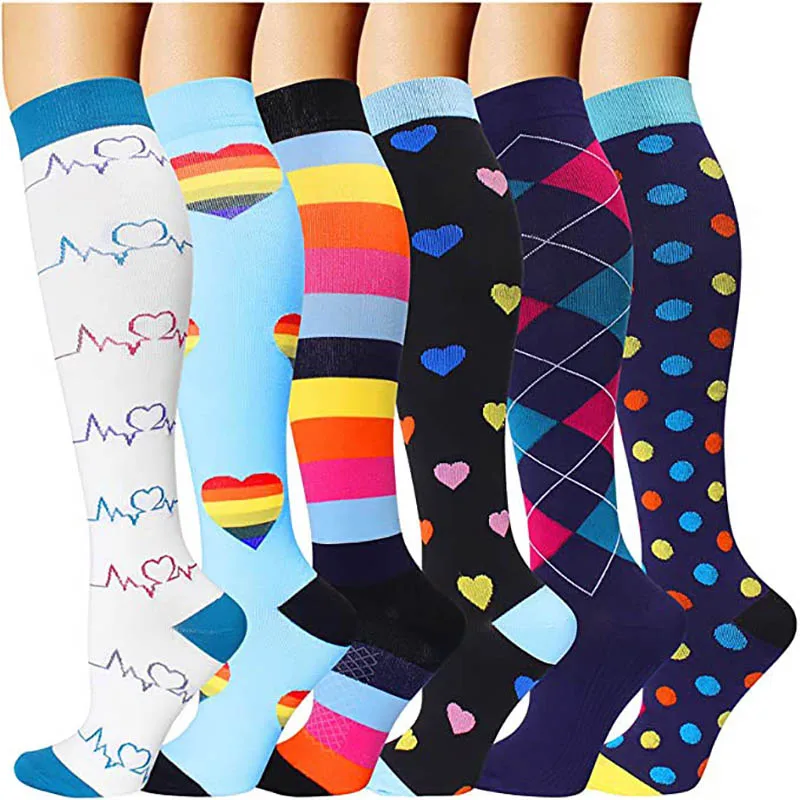 

Compression Socks for Men and Women 20-30 MmHg Care Sports Travel Flight Socks Shin Splints Knee Length Relieve Leg Fatigue