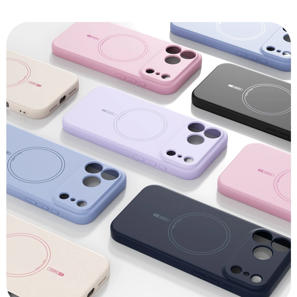 Magnetic Wireless Charging Liquid Silicon Protective Case