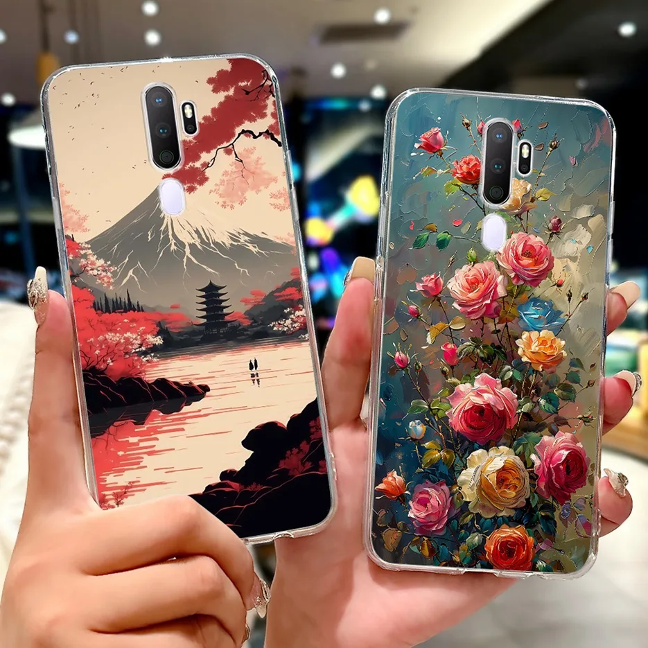 Luxury Shockproof Painted Phone Case with Soft s Bags