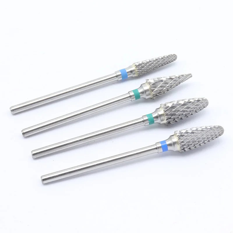 Quality!Left Hand Tungsten Carbide Nail Drill Bit Milling Eletric Manicure Machine Equipment Cuticle Clean Burr Dental 6