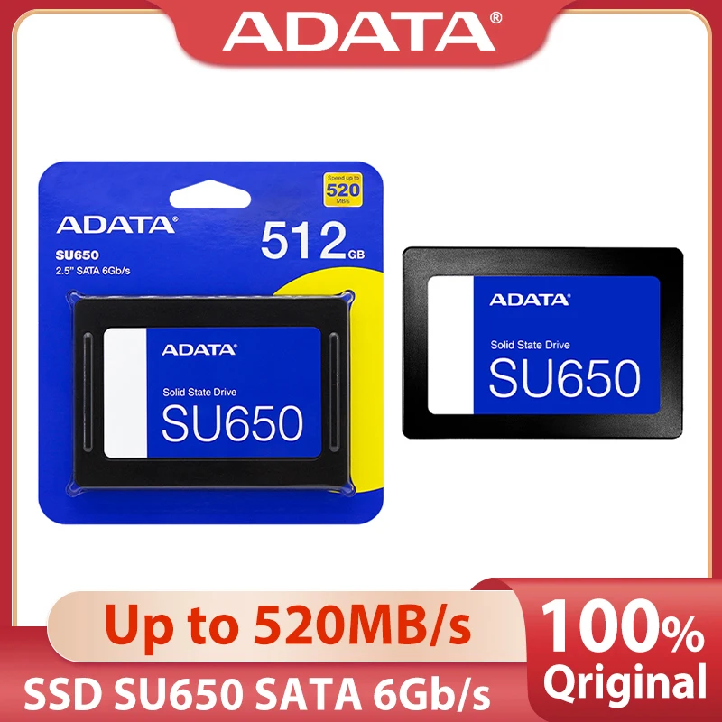 Original ADATA SU650 SSD 256GB512GB 2.5 Inch SATA HDD Hard Disk