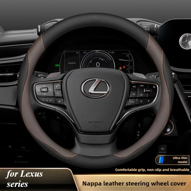 Leather Car Steering Wheel Cover for Lexus UX250h ES350 IX 600 CT200h ES IS RX NX 300h 400H IX570 RX400h IS460 IS400 RX450h 1