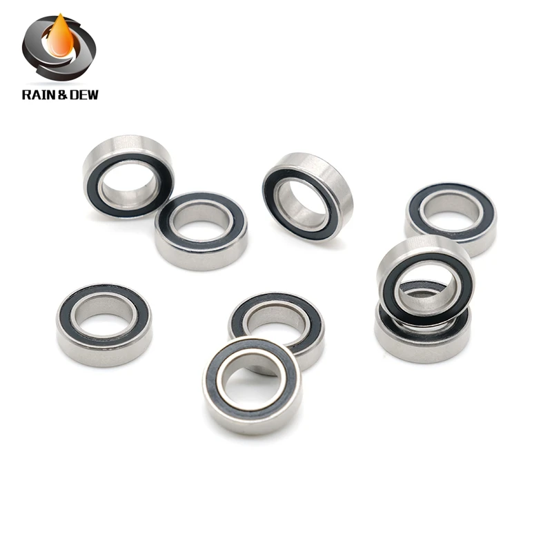 10PCS Bearing SMR148RS ABEC-7 8X14X4 mm Miniature Ball Bearings Black Sealed SMR148 2RS