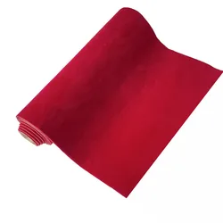 Velvet Fabric Adhesive Sheets with Sticky Backing for Crafts and DIY Projects (Red)