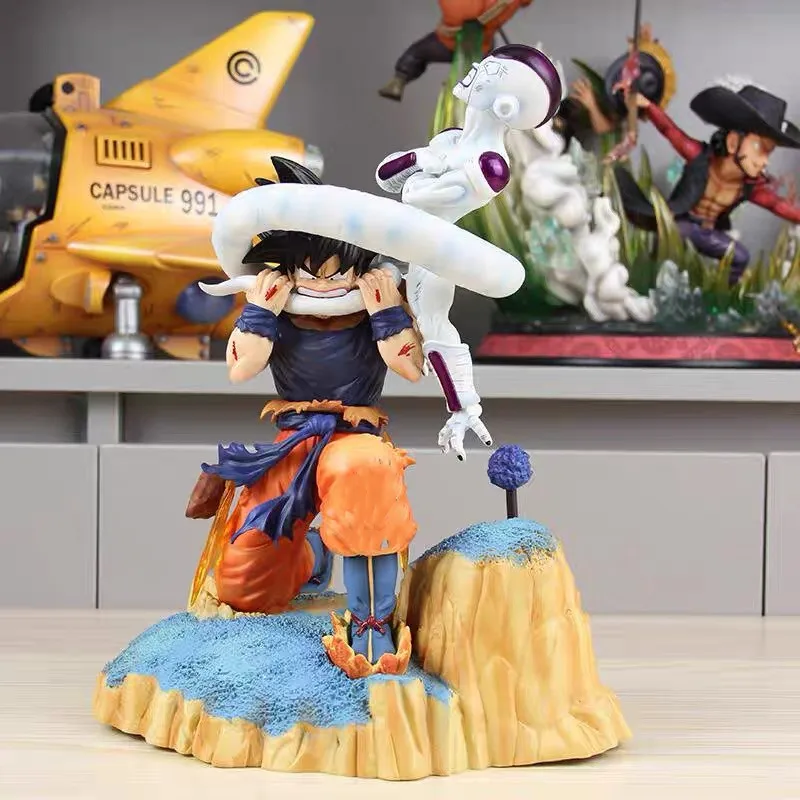 

27cm Anime Dragon Ball Z Figure Gk Namek Chapter Son Goku Vs Frieza Action Figure Model Doll Decoration Kid Gift Collection Room
