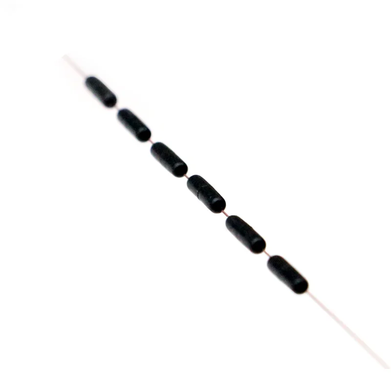 600pcs 100 Group Set High Quality Rubber Space Beans Sea Carp Fly Fishing Black Rubber Oval Stopper Fishing Float Bobber