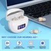 Mini In-ear Hearing Amplifiers Invisible Hearing Aids Adjustable Volume Hearing Aids With Rechargeable Display 1