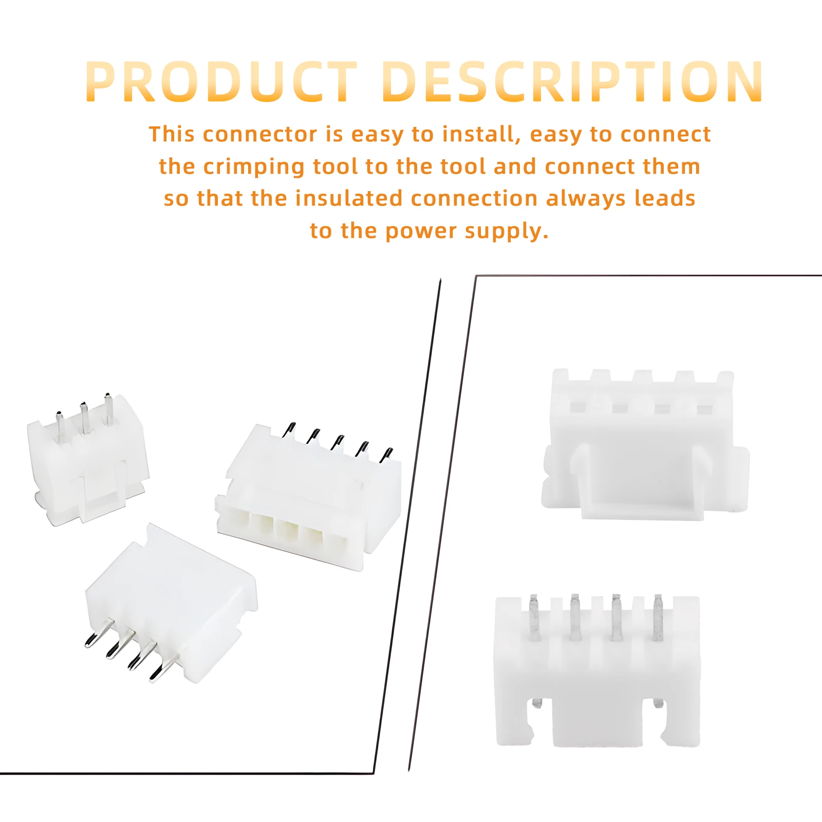 Kit Connettori JST XH-2,54mm 235 Pezzi – Maschio E Femmina 6/7/8/9/10 Pin – Scatola Portaoggetti A Doppia Faccia – Per Progetti Fai Da Te E Riparazioni Elettroniche