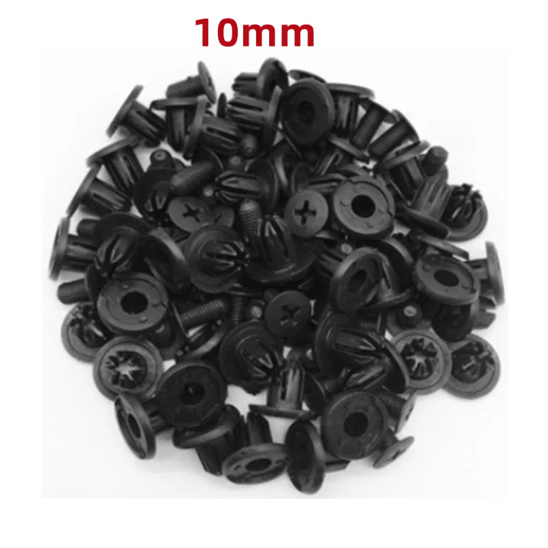 100Pcs Bumper Clips 7mm Fastener Fender Push Plastic Rivet For - Foto 6