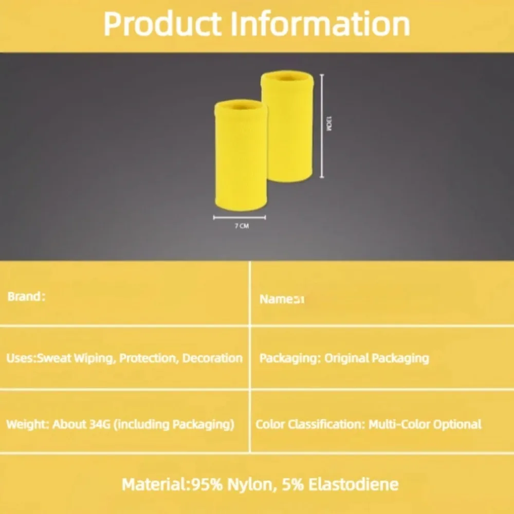 Wrist Sweatband Made By High Elastic Meterial Comfortable Pressure Protection Athletic Wristbands Armbands Sports Tennis Bands