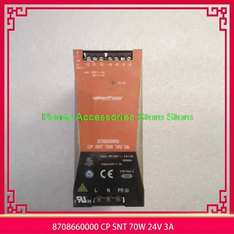 

8708660000 CP SNT 70W 24V 3A Original For Weidmüller Switching Power Supply High Quality Fully Tested Fast Ship
