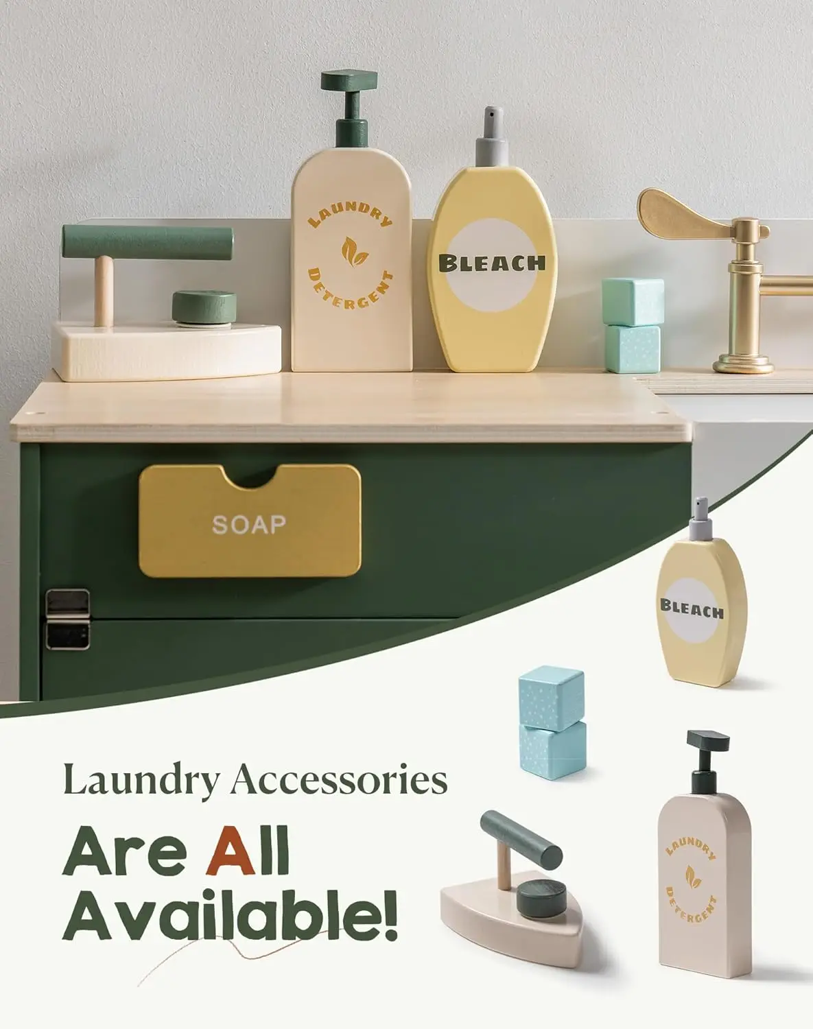 Mini Brands Fill The Fridge Robotime Wooden Toy Fridge Play