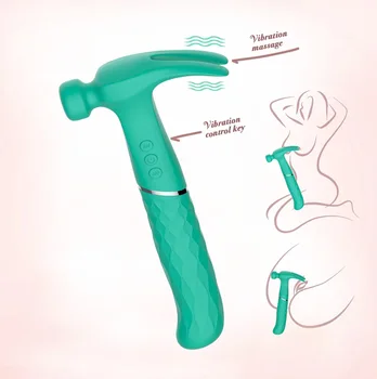 G-spot hammer double-headed vibrator hammer vibrating egg massage vibrator automatic retractable gun female adult sex toys 6