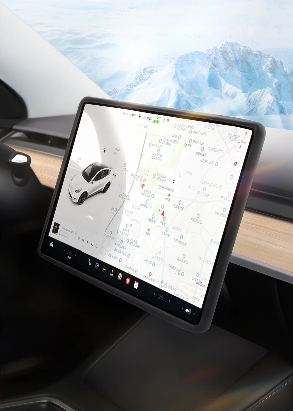 For Tesla Model 3 Y Highland Juniper 2025 Silicone Protective Trim Internal rear