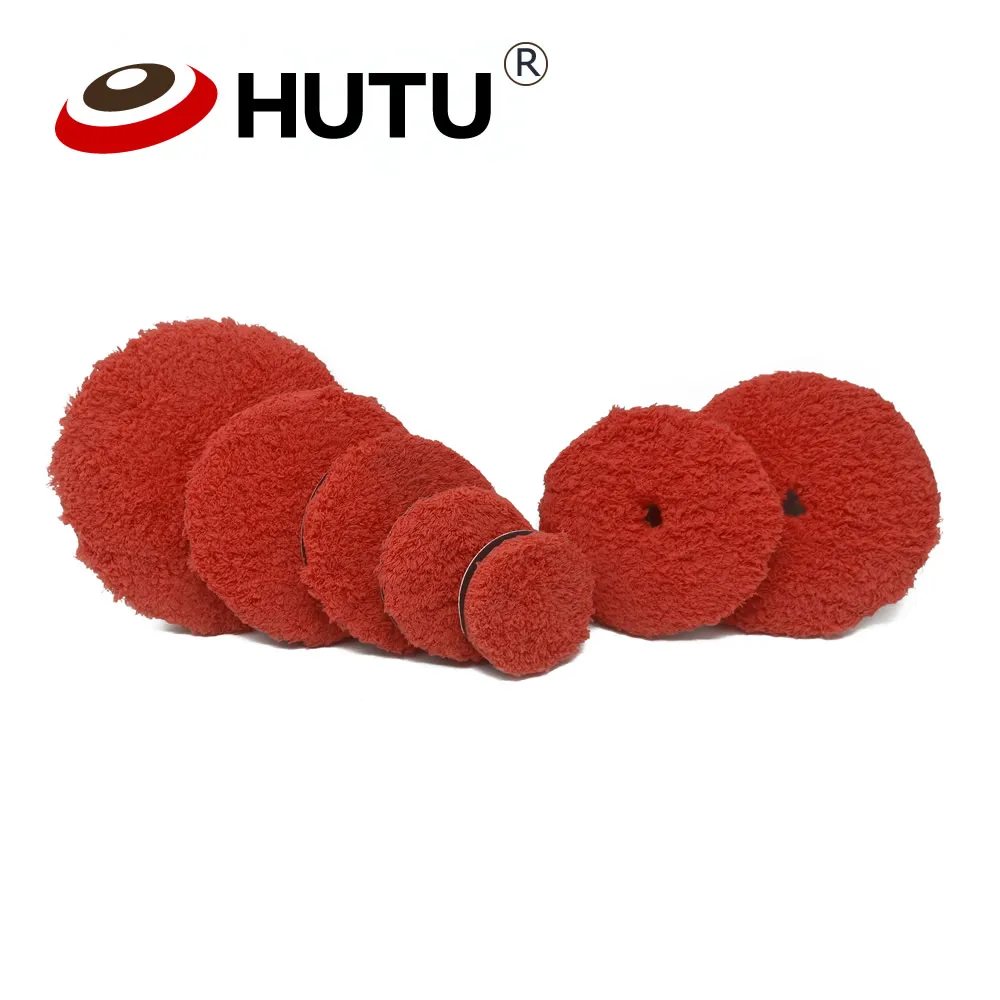 3/4/5/6/7Inch Self-adhesive Microfiber Polishing Wheel For DA/RO/GA Car Polisher Automotive Polishing Berets for Cars Body Polis