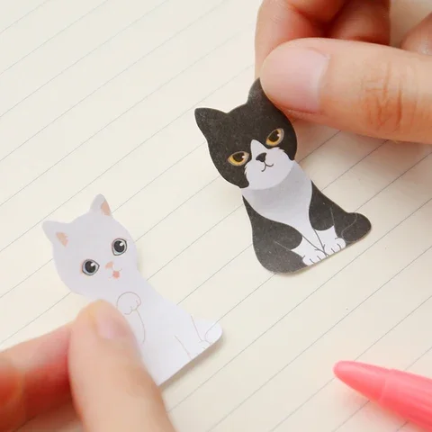 

Creative Carton cat Paper Memo Pad/ Cartoon Sticker Post Sticky Notes Notepad N Times message Wall stickers Fridge Sticker