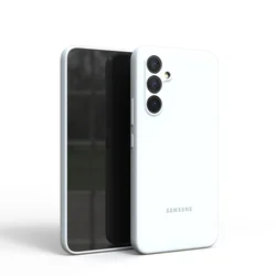 Silky Silicone Soft-Touch Protective Phone Case Cover for S24 (White)