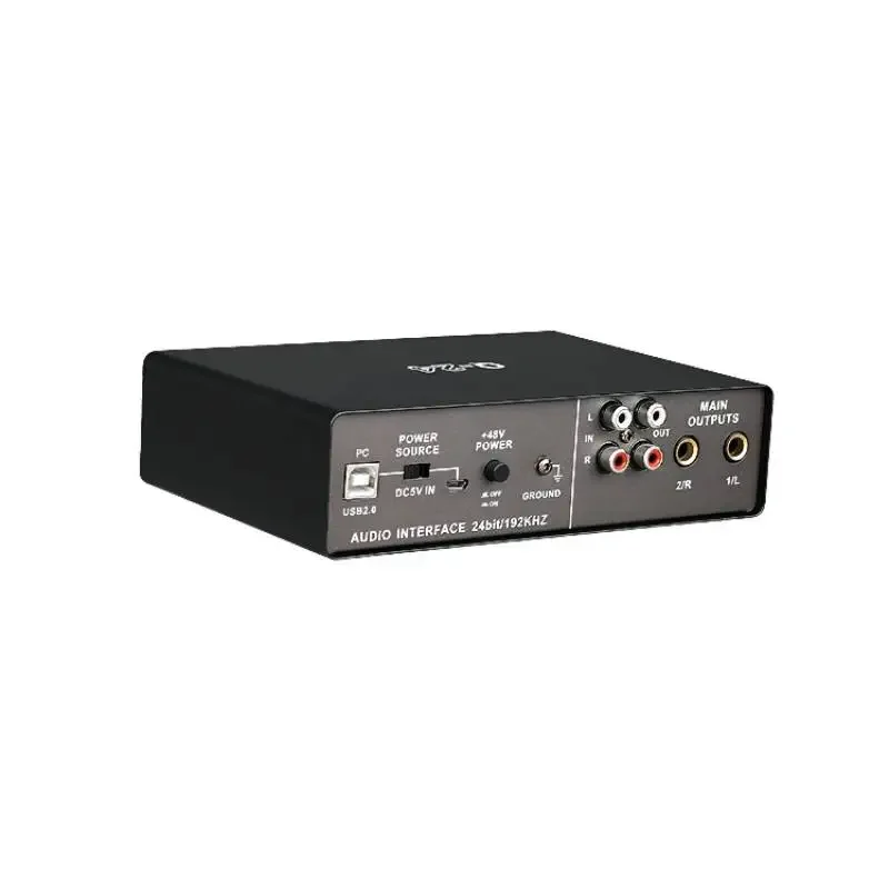 TEYUN Q-24 Professional Audio Sound Card Electric Guitar Monitor Recording Live Broadcast Singing Computer PC Studio audio interface