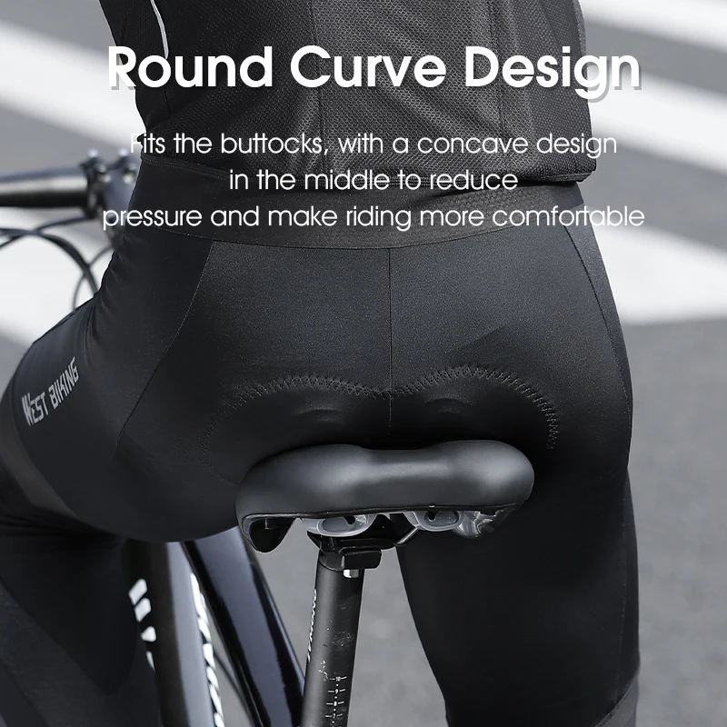WEST BIKING Thicken Bike Saddle Hollow Breathable MTB Road Bicycle Cushion Shock Absorption Rebound Cycling Seat Bike Parts