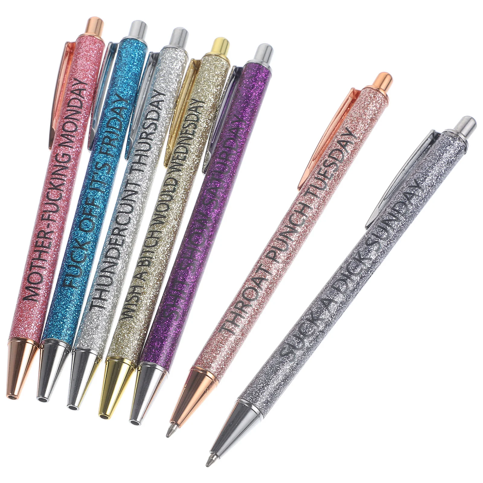 Gold Powder Ballpoint Pen Interesting Writing Supply Adorable Accessory Pens Ergonomic