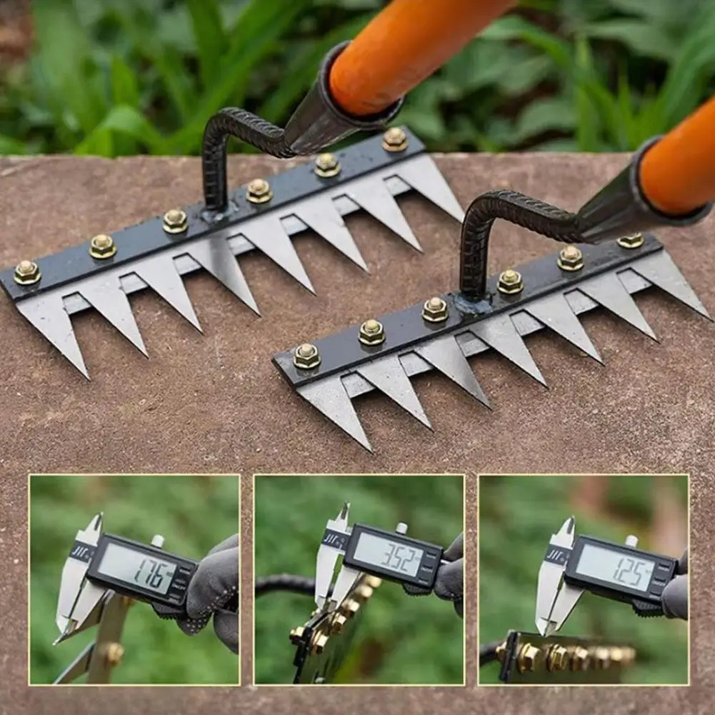 Carbon Steel Garden Hoe Weeding Rake Tool for Farm and Garden