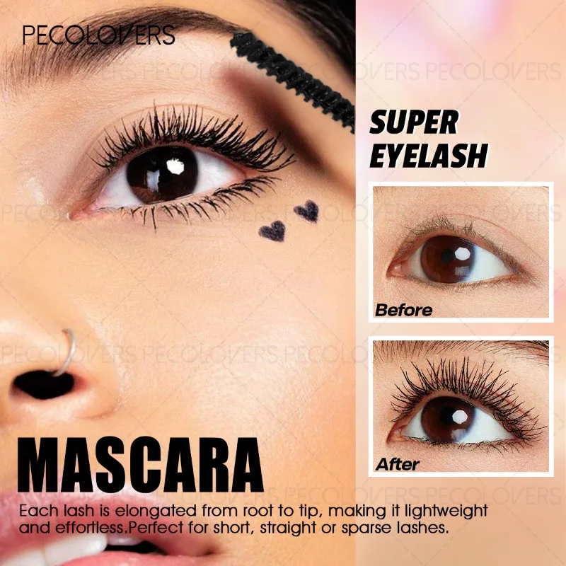 2er-Set Schwarze 3D-Mascara – wasserfest, langanhaltend, klumpt nicht, für dichte Wimpern_voghion.com