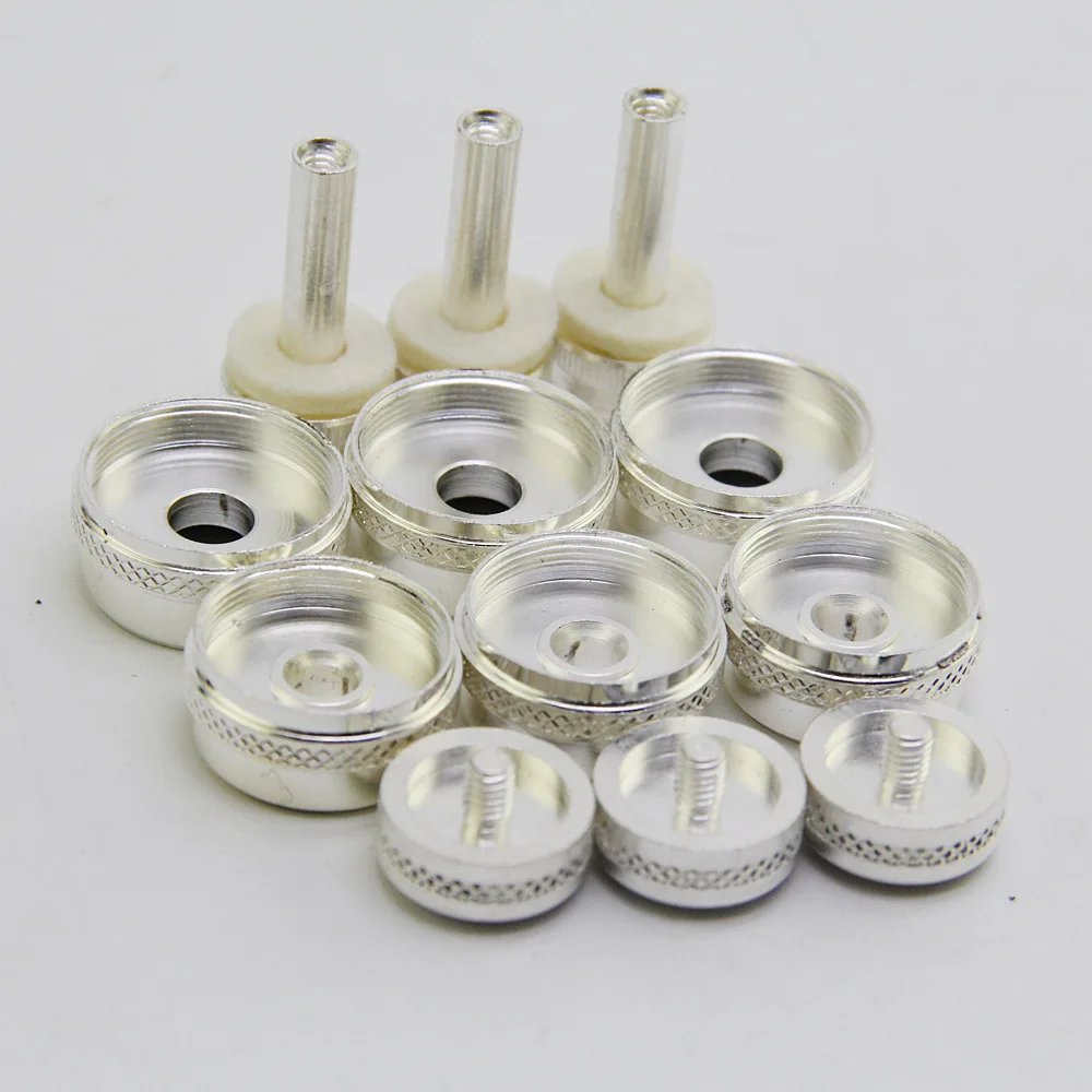 High-End Silver Plated Trumpet Accessories with Shell Buckles Weighted Upper Lower Cover Connecting Rods And Felt