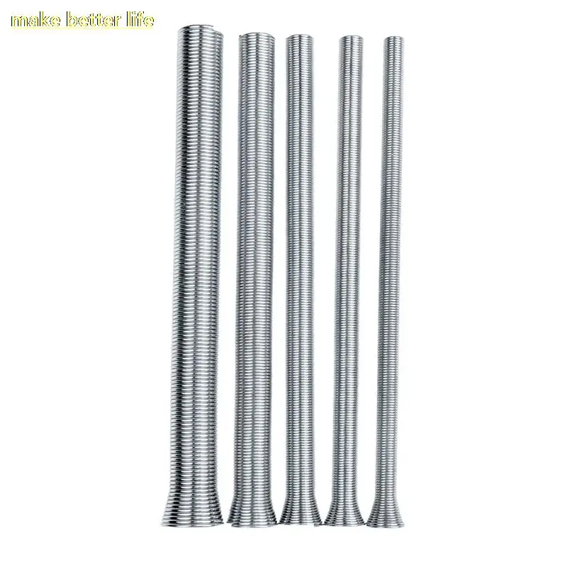 Wire Bender Spring Benders Air Condition Copper Pipe Bending Outside Pipeline Bender Spring Aluminum Pipe Tube 5pcs/set tube bender