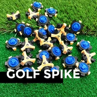 14Pcs/pack Golf Shoe Spike Sports Spike Screw Golf Training Aids Replacement Cleat Screw Fast Twist Foot For Shoe Spikes New 1