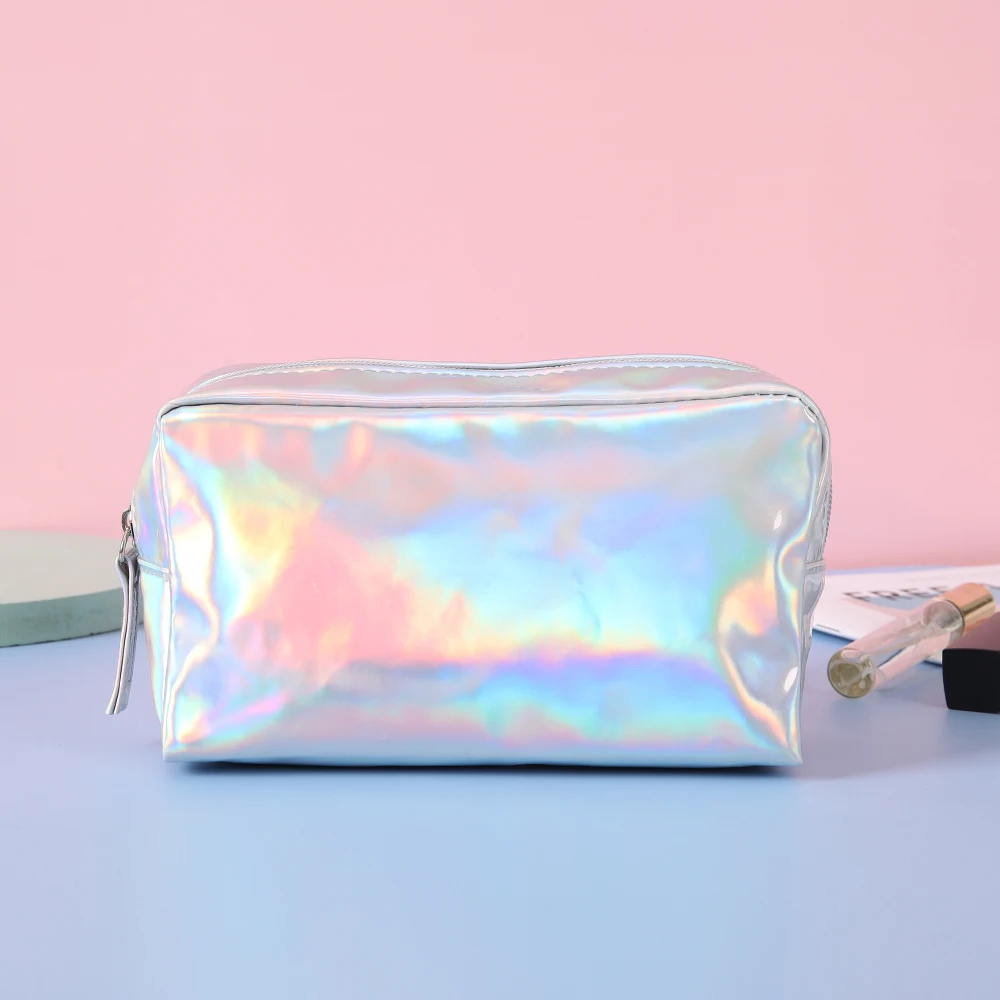 Trendy New Laser Design Clutch Storage Zipper Bag Waterproof and Dirt Resistan Lightweight Makeup Pouch, Versatile Cosmetic Bag 5