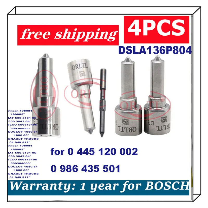 Dsla136P804 0433175203 Diesel Ugello Per Citroen Fiat Iveco Peugeot Renault Trucks 500313105 0445120002 0 445 120 002 0986435501