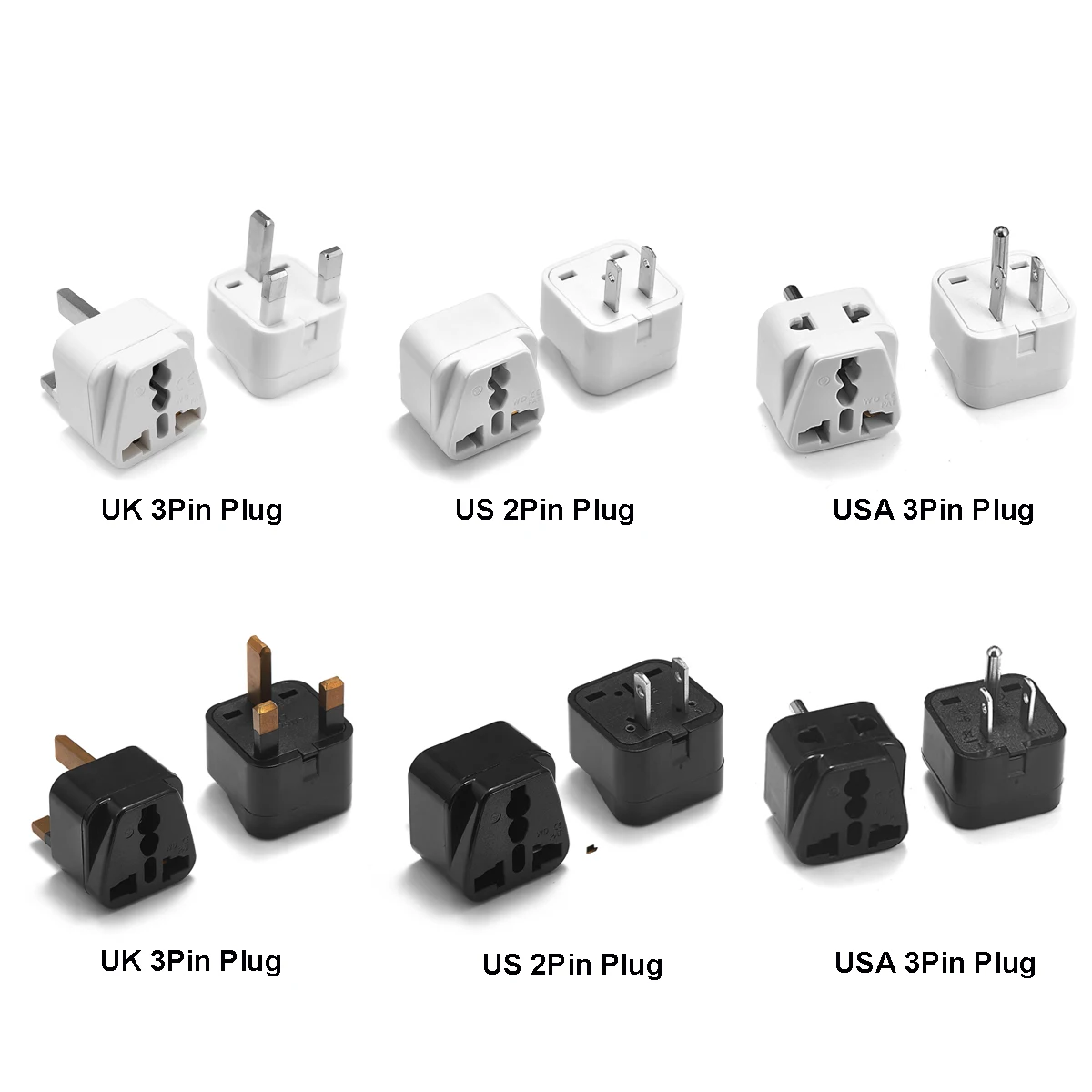 Uk Us Usa Plug Adapter Coreano Kr Euro Europeo Eu A Us America Cina Cn Canada Presa Convertitore Adattatore Da Viaggio Universale