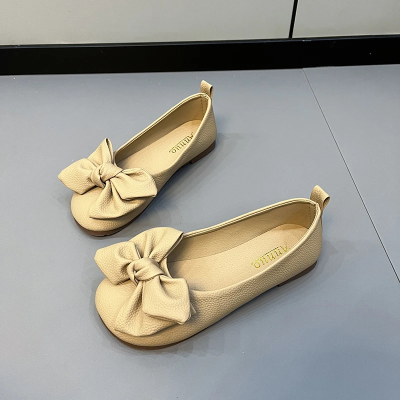 Women's Thin Sole Foldable Ballet Flats Women Travel Hotel Shoes Wide Foot Ladies Butterfly Knot Loafers Woman Orthopedic Shoes 3