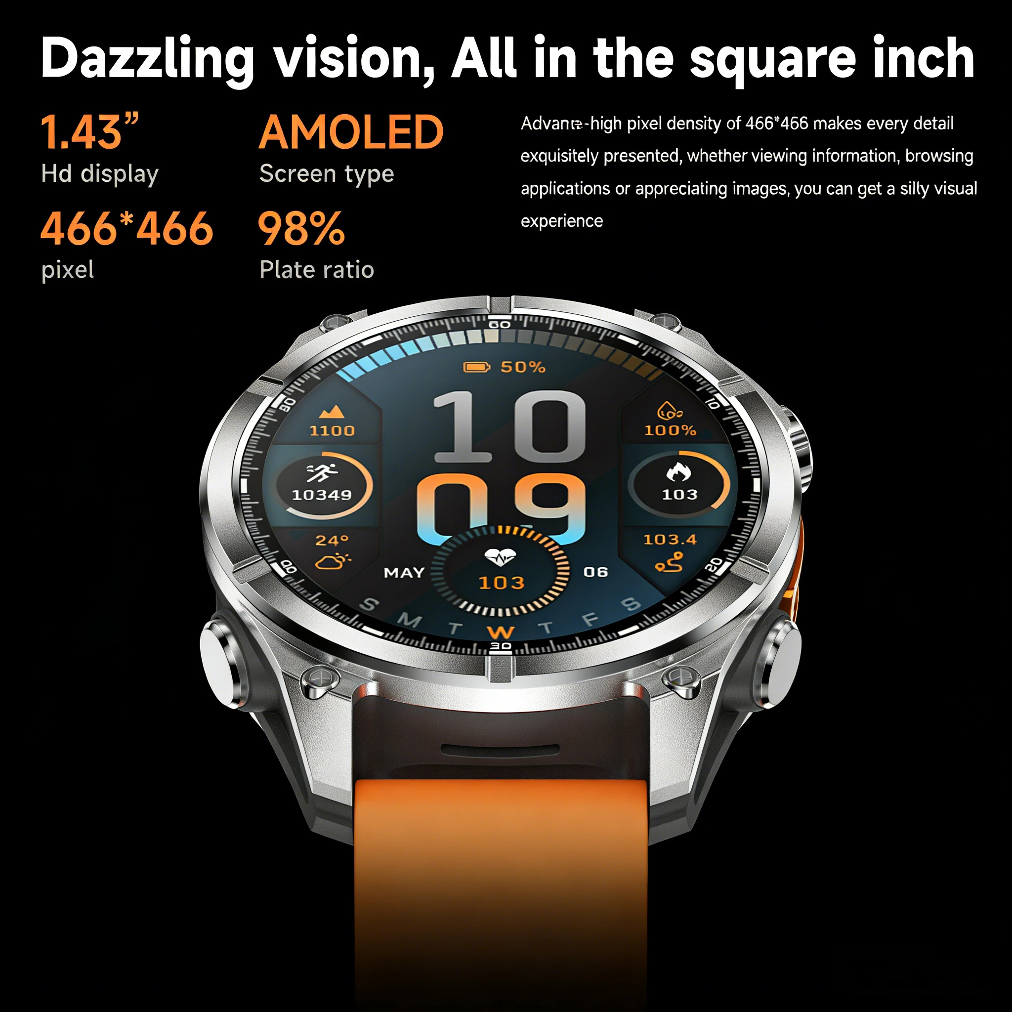 HD300 스마트워치 AMOLED 패스 5.4 블루투스 채팅 AI GPT 방수 NFC 건강 시계 블루투스 통화 여행 다이빙 스마트워치
