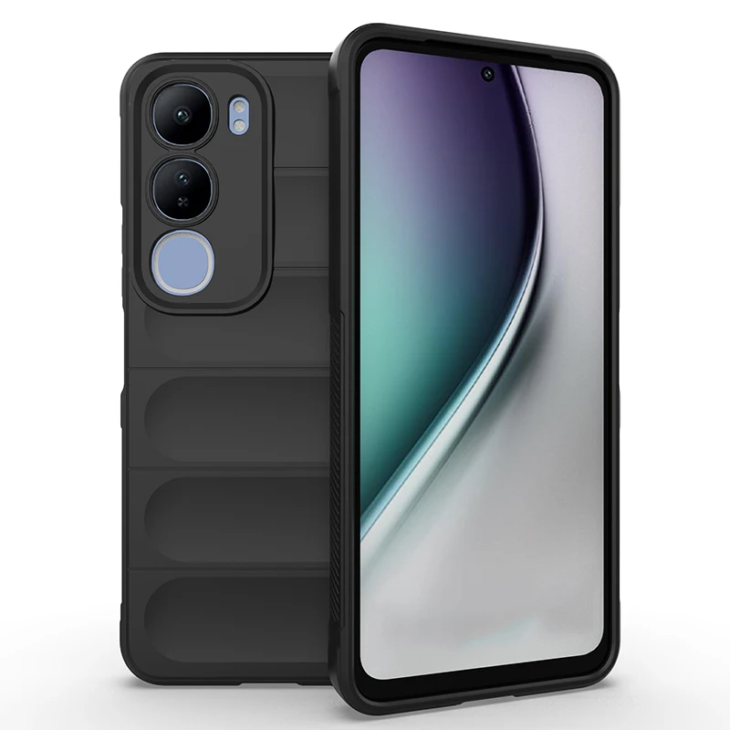 Enhanced Shockproof Rubber Silicone Protective Bumper Case for Vivo Y29 and Y19s (6.68 inch)
