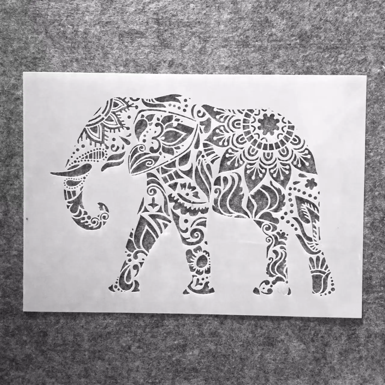 

A4 29*21cm Mandala Walking Elephant DIY Layering Stencils Wall Painting Scrapbook Coloring Embossing Album Decorative Template