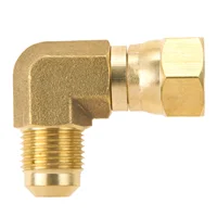 90 Degree Elbow Propane Connector Low Pressure Adapter 3/8" Female & Male Flare fit for Olympian Wave Heater Gas Fired Heater 1