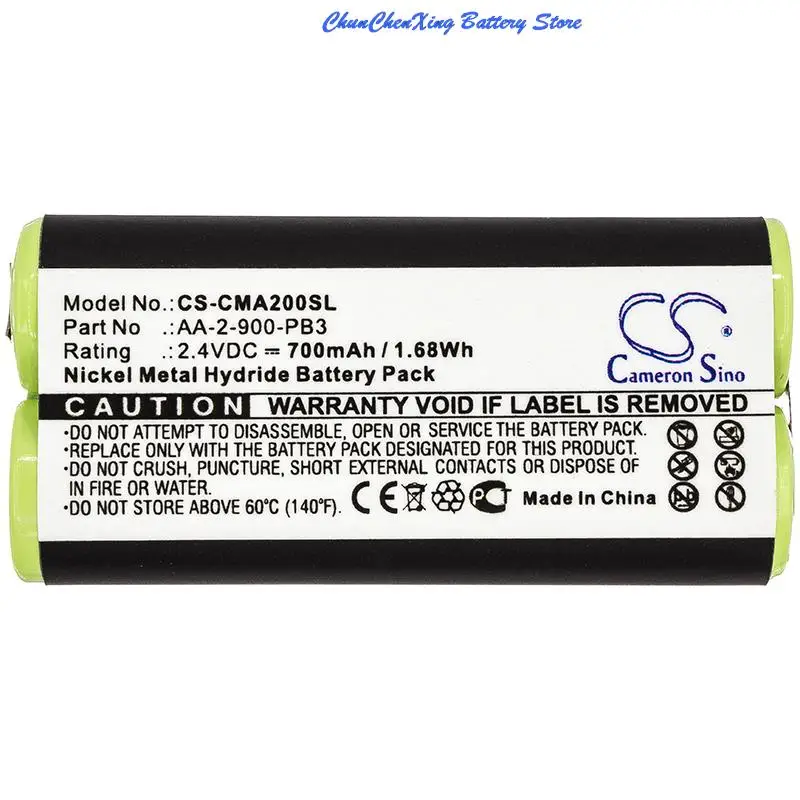 Batteria Cameron Sino 700Mah Aa-2-900-Pb3 Per Clarisonic Mia 2