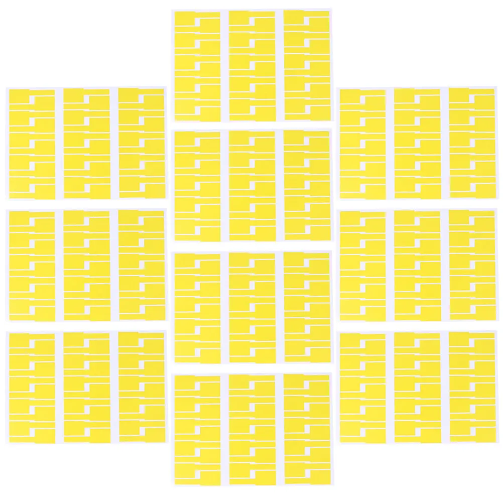 10Pcs 오래 지속되는 네트워크 케이블 라벨 태그 학교 배선용 다색 자체 접착 방수 라벨