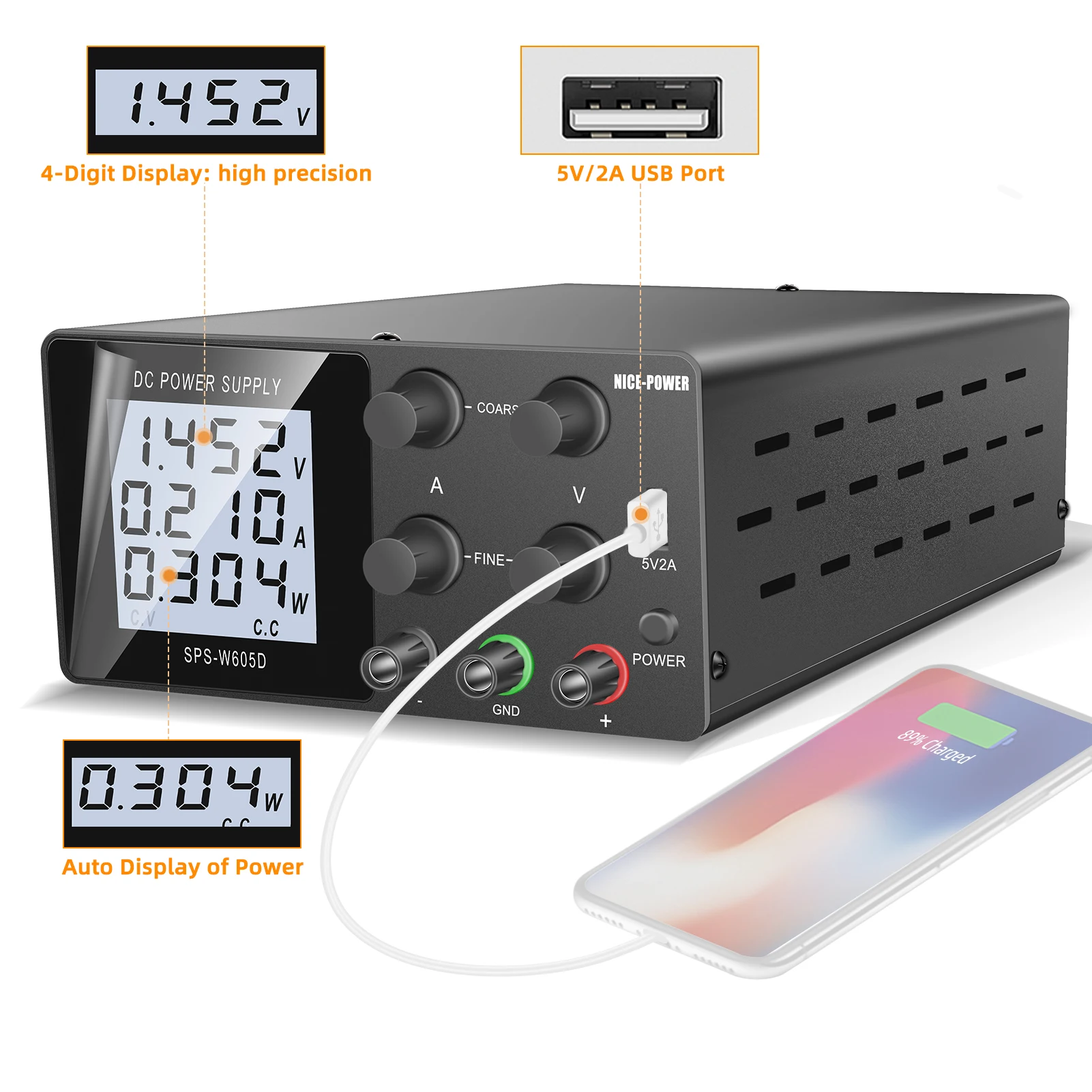 Лабораторный блок питания Nice-power LCD Bench 30 В 10 А 24 В 12 В ...