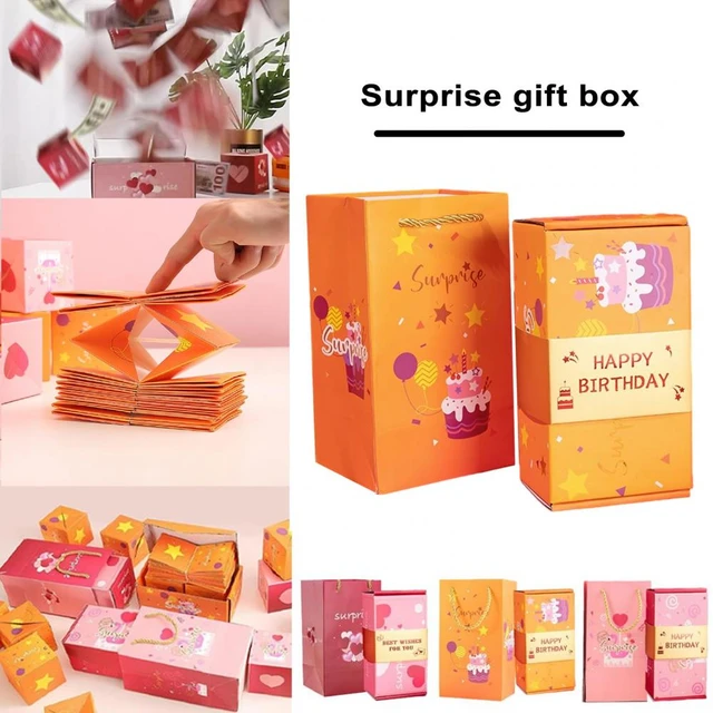 Creative Surprise Explosion DIY Photo Album Box Birthday Gifts Memory Scrapbook  Box Anniversary DIY Photo Album