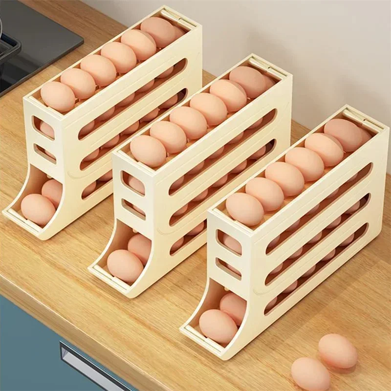 Automatic Rolling Egg Storage Rack 1