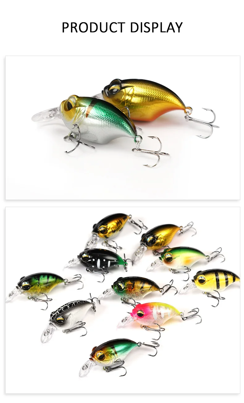 1 Stück japanische Kurbel köder Wobbler locken 38mm 8g Pesca Hart köder Kunst köder Fluss Troll ing Angeln für Bass Hecht Barsch Forelle – Detail 5