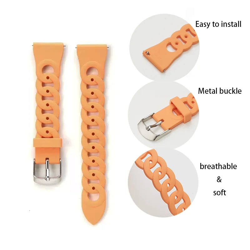 Premium Adjustable Silicone Watch Strap - Universal Fit