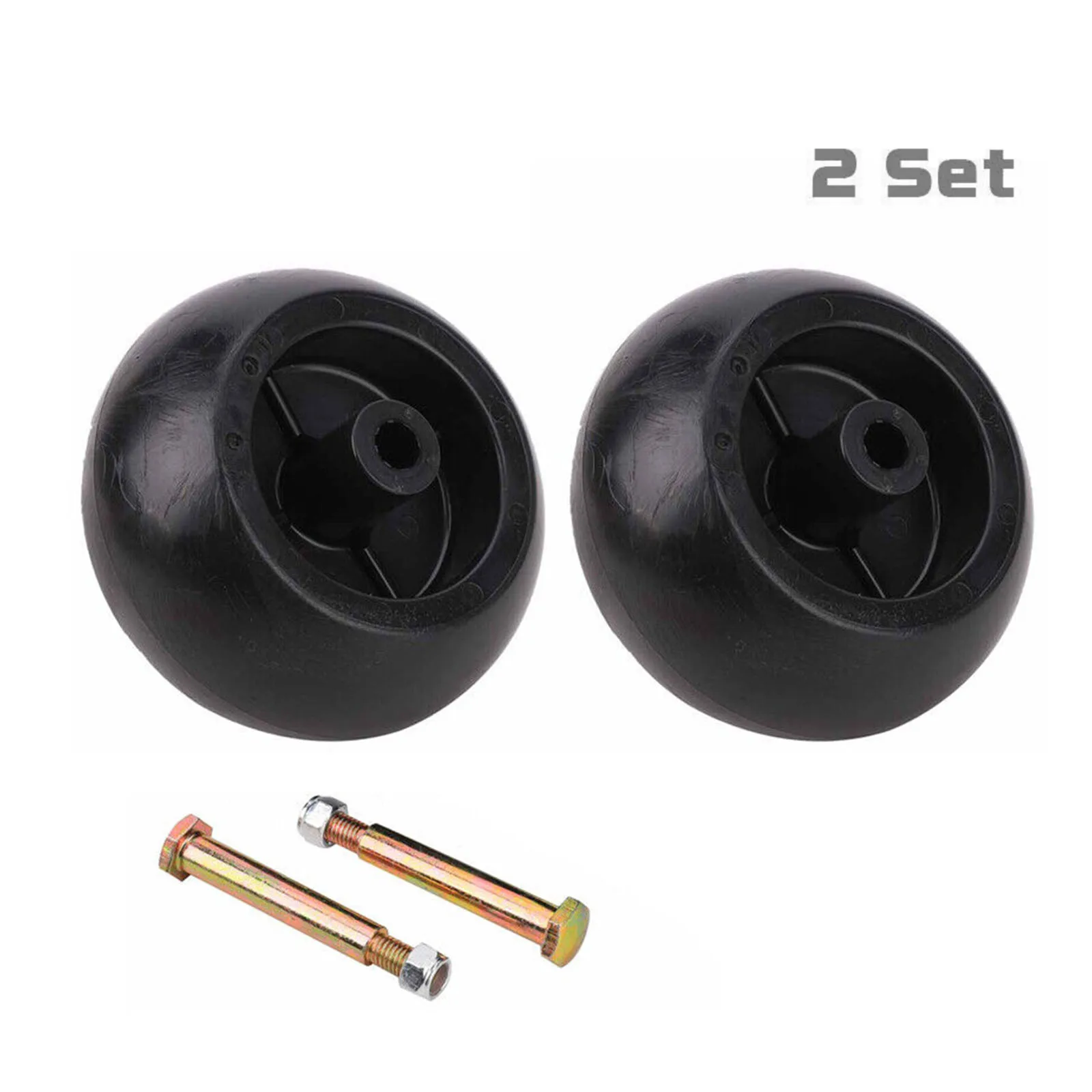 

2PCS 5inch Deck Wheels And Axle Bolts For Hustler For Murray For Toro Ride On Mowers Garden Power Tool Replacement Accessories