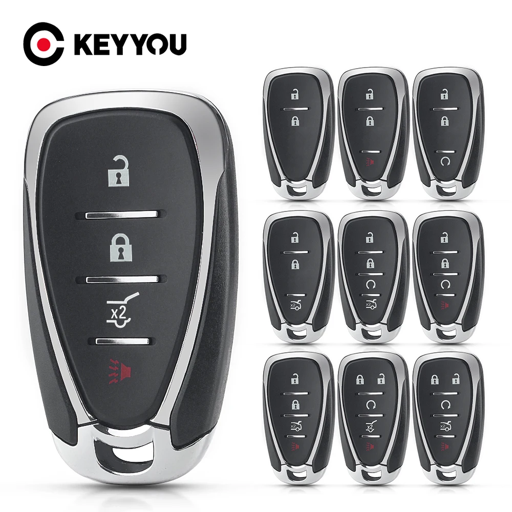 Keyyou Per Chevrolet Remote Key Shell Sostituzione Per Chevrolet Cruze Malibu Camaro 2/3/4/5 Pulsanti Chiavi Fob Body Housing