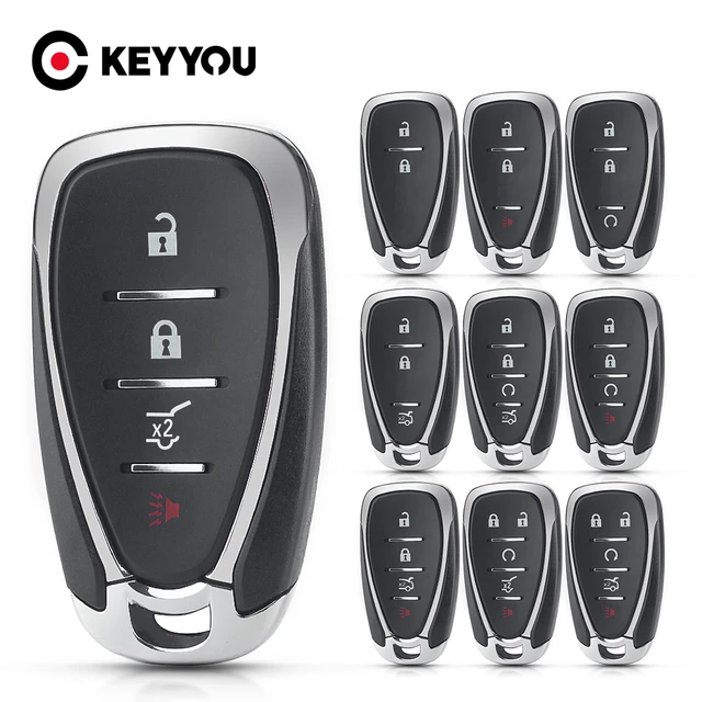 4 Buttons Remote Smart Car Key Fob Case Shell For Chevrolet Cruze Sonic  Malibu